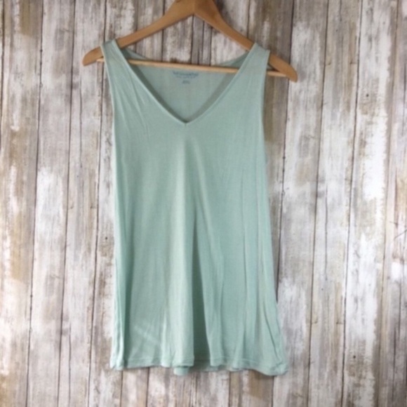 Soft Surroundings Tops - Soft Surroundings Blue Green Sleeveless Blouse